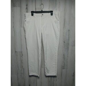 Silver Jeans Women's Crisp White Ankle Jeans